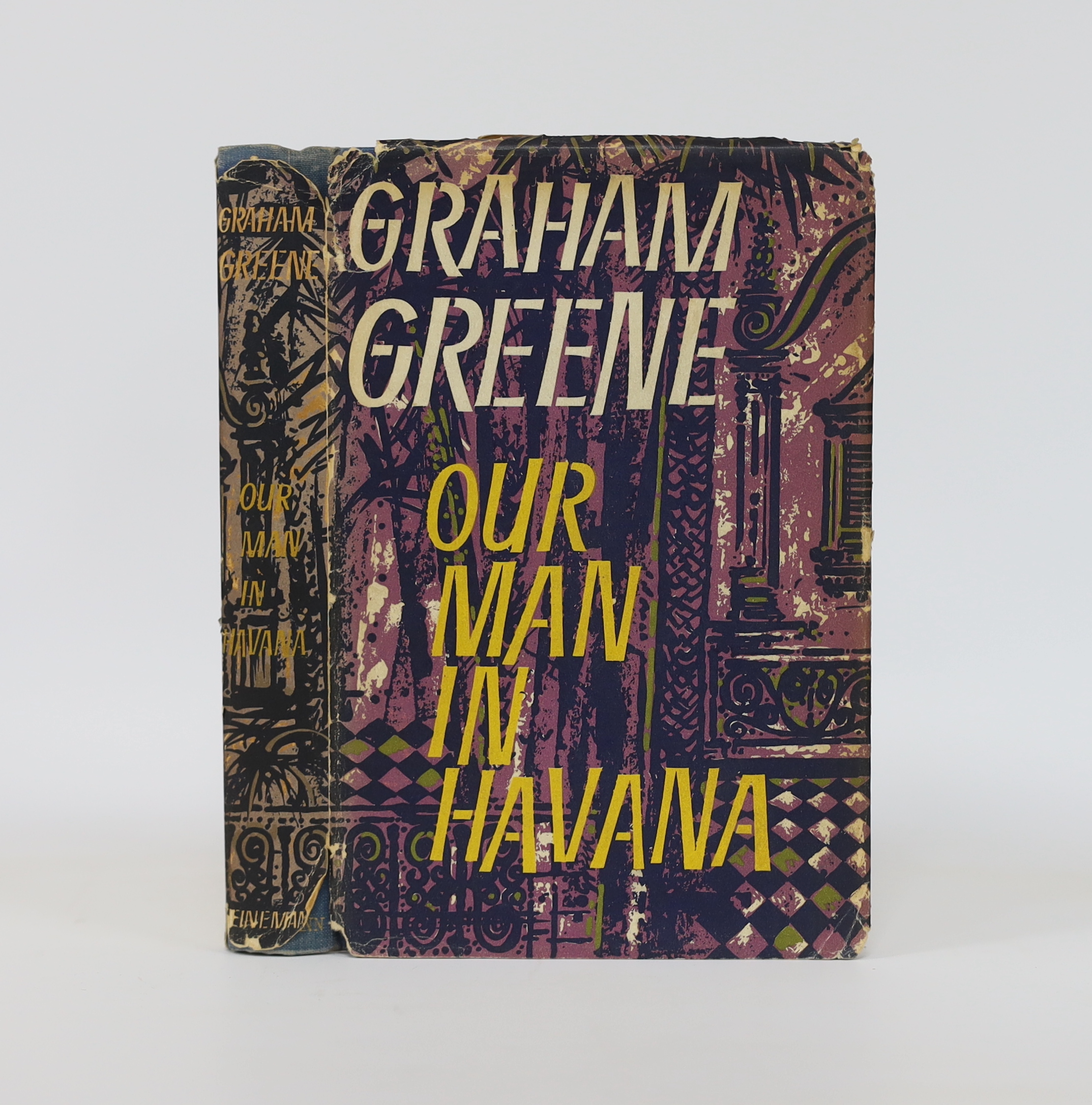 Greene, Grahame - Our Man in Havana, 1st edition, 8vo, original blue cloth, with d/j, Heinemann, London, 1958